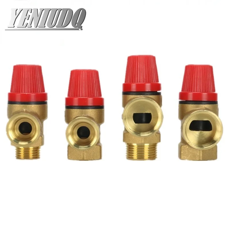 Brass Safety Valve Drain Relief Switch For Solar Water Heater Inner & Outer Wire Brass Safety Valve 1/2\