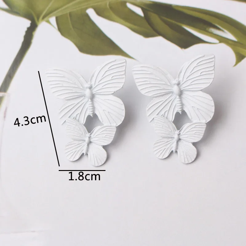 New Korean Fashion Dangle Earrings for Women White Flower Drop Earrings pendientes New Year Gift Fashion Ear Jewelry aretes