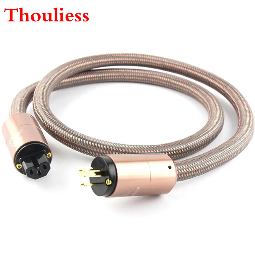 Thouliess HI-End Accuphase Power Cord CD Amplifier Amp US/EU/AU Power Cable HIFI AC Mains Power Cable EU Schuko Power Line Wire