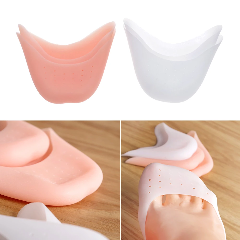 1Pair Toe Protector Silicone Gel Pointe Toe Cap Cover for Toes Soft Pads Protectors For Ballet Shoes Feet Care Tools