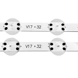 2 pièces LED Rétro-Éclairage Bande pour LG 32LJ610V 32LJ510V 32LJ510U HC320DXN-ABSL1-2143 LC320DXE (FK)(A2) 6916L-2855B V18 32 V17 32