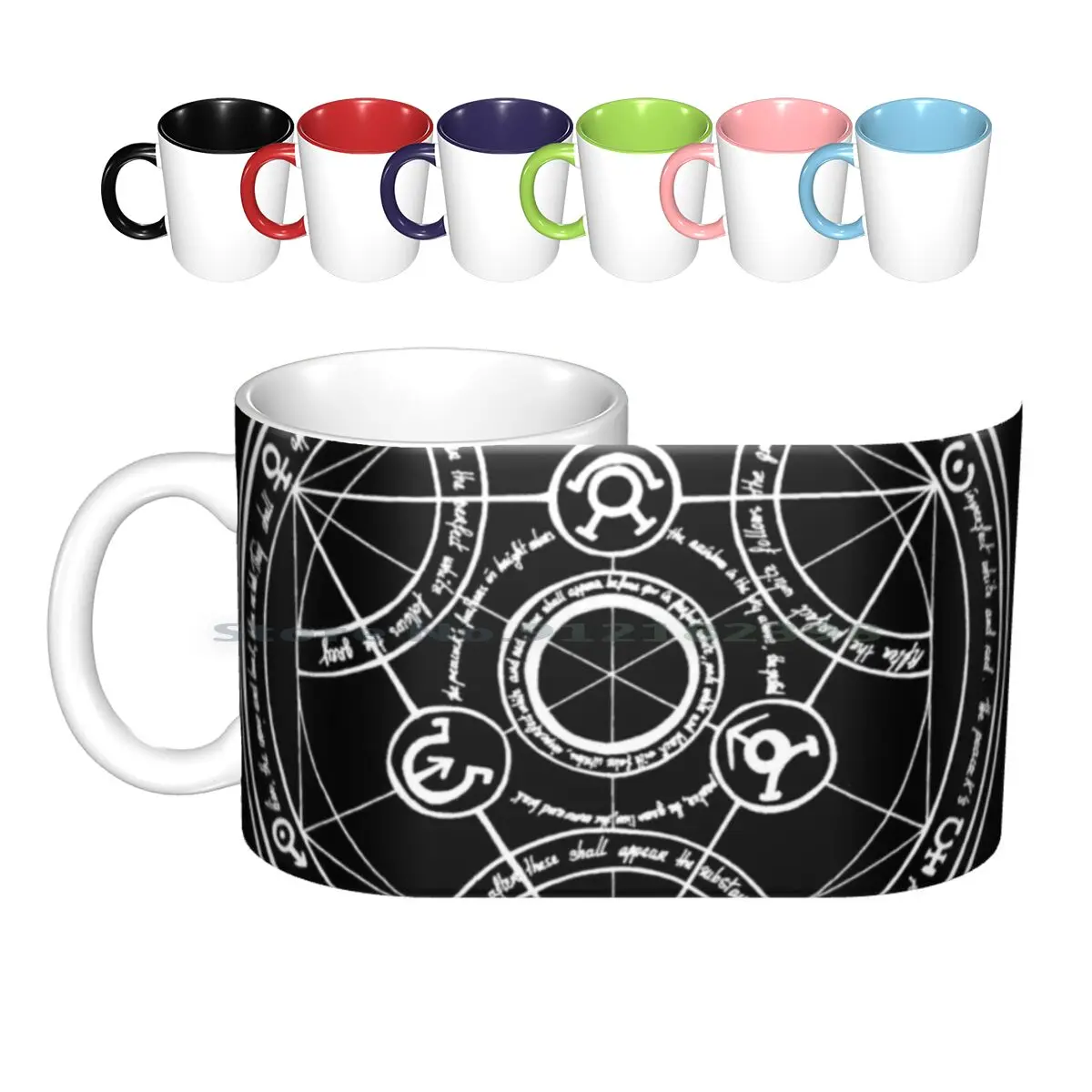 Fullmetal Alchemist-Transmutation Circle Ceramic Mugs Coffee Cups Milk Tea Mug Fullmetal Alchemist Transmutation Circle