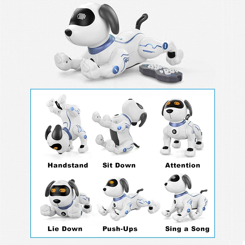 Robot télécommandé pour animaux domestiques, jouet électronique pour faire des cascades, idéal pour danser, Programmable, cadeaux pour enfants