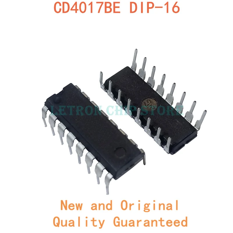 10PCS CD4017BE DIP16 CD4017 CD4017B DIP-16 HEF4017BP TC4017BP CD4017CN HD14017BP 4017 New and Original IC Chipset