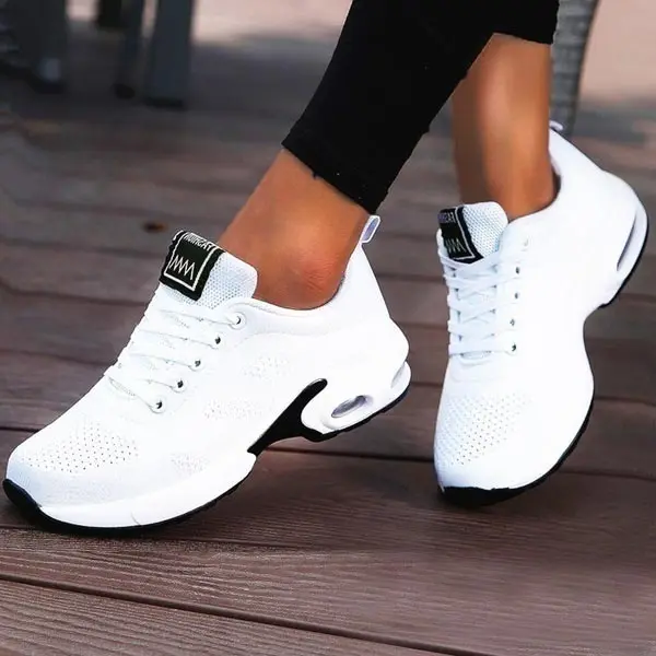 Large Size Summer Air Cushion Sport Shoes Women Sneakers White Sports Shoes Womens Running Shoes Lady Snickers Female GME-0093