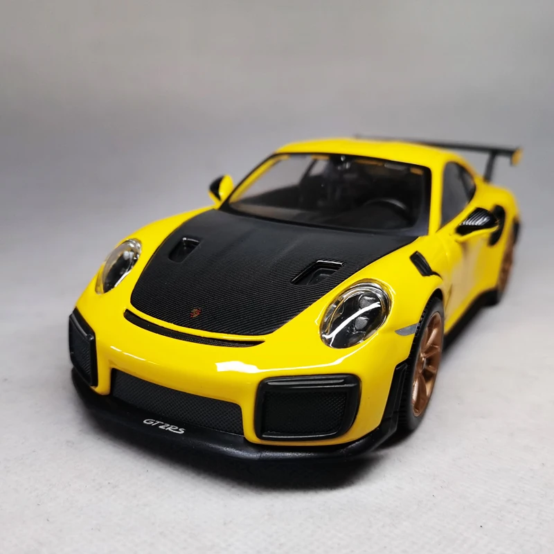 WELLY Diecast Alloy 1/24 Porsche 911 992 Alloy Car Model  Adult Collection Static Display Boy Toys