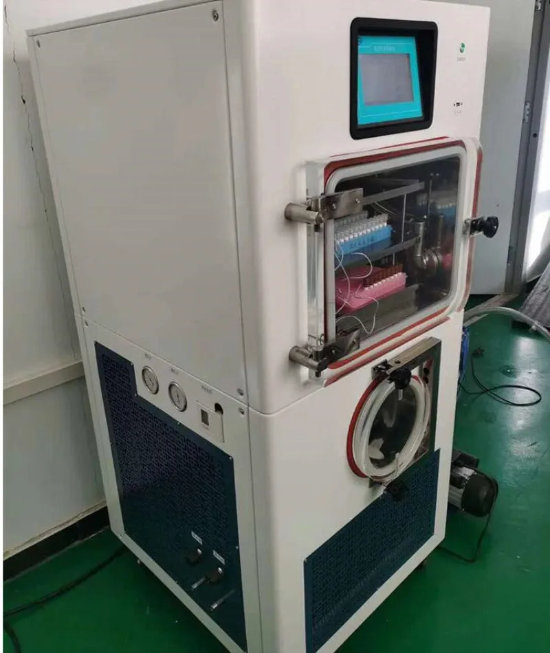 0.3 ㎡ آلة تجفيف وتجميد متوسطة الحجم للصيدلة البيولوجية فراغ تجميد آلة تجفيف المختبر