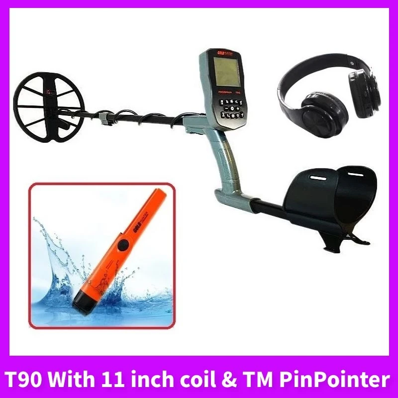 

T90 Gold Hunter Professional Underground Metal Detector Waterproof PinPointer Treasure Hunter Handheld Gold Metal Detector