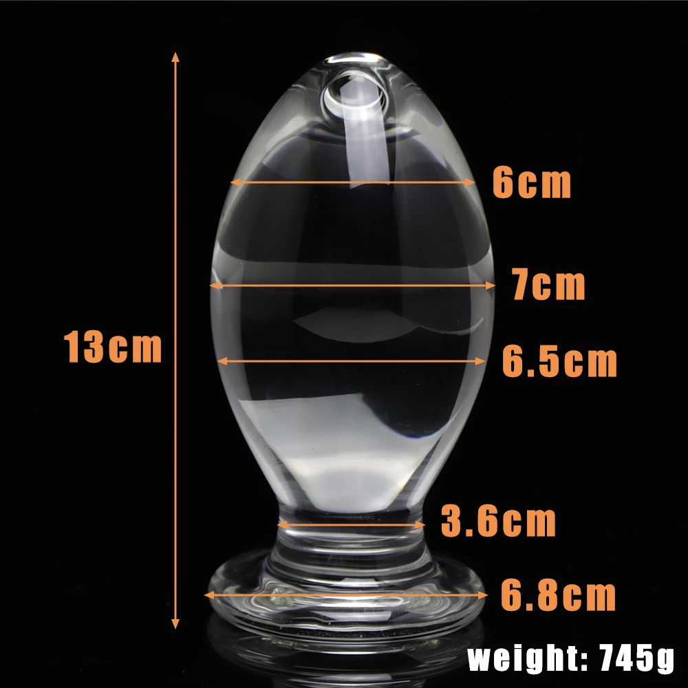 7cm Thick Huge Anal Sex Toys Large Anal Plug Erotic Sex Products Men Women Big Glass Butt Plug Prostate Massager Anus Expansion