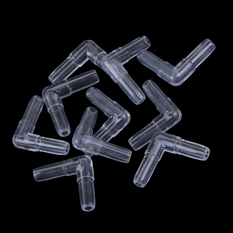 10Pcs/Lot Aquarium Airline Tubing Connectors Fish Tank Transparent Air Tube Adapters for 4CM Inner Diameter Air Line Hose