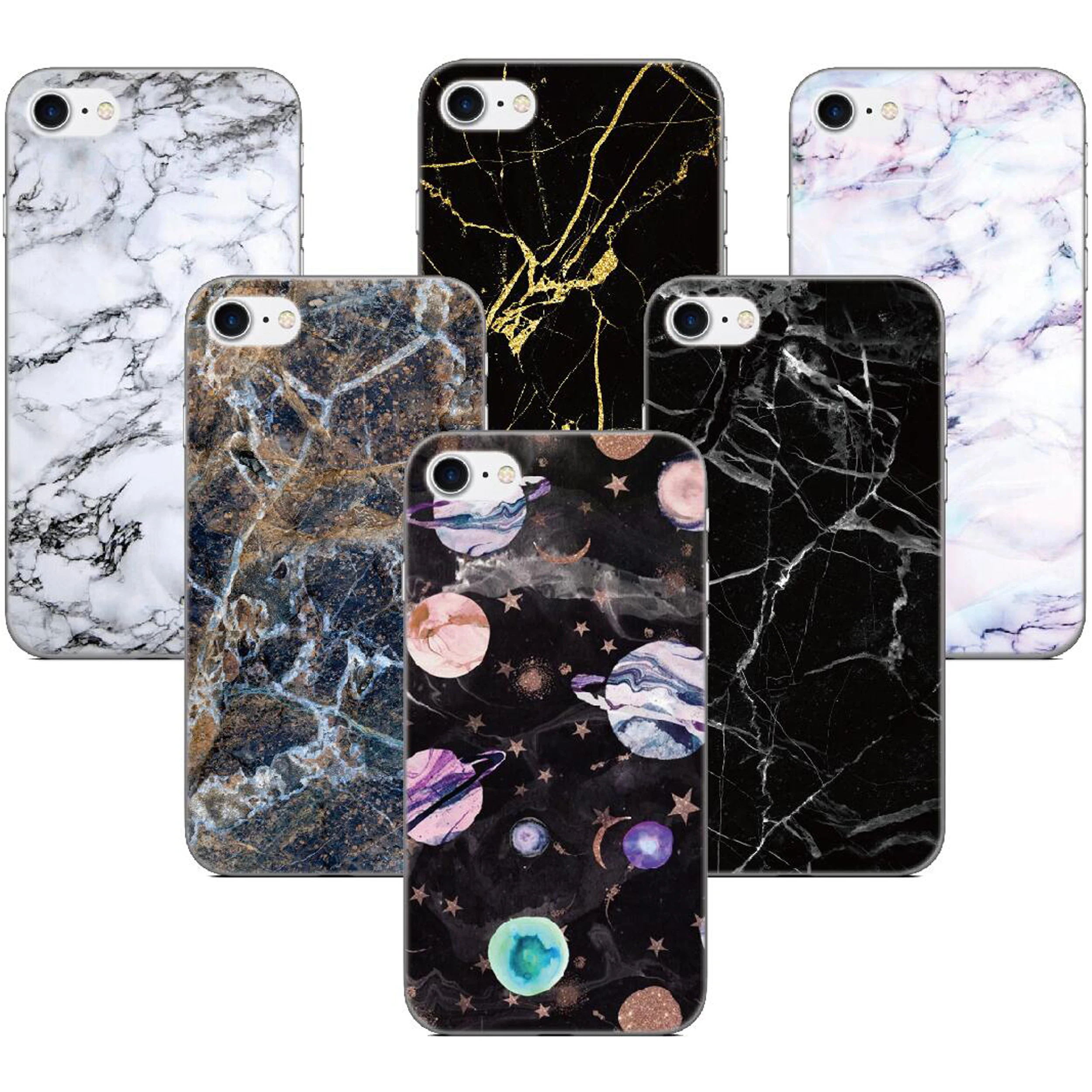 Printed Black Marble Skin Cover For Vsmart Active 1 Plus Star 3 JOY 4 Live BQ Aquaris X2 X Pro U U2 Lite V VS Phone Case Fundas