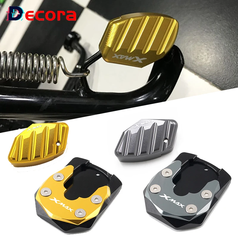 야마하 XMAX300 XMAX125 XMAX250 XMAX 17-21 용, 오토바이 킥스탠드 사이드 스탠드 확장, 기둥 보조 확대, 고품질