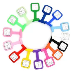 2020 Fob Watches Silicone Nurse Watch Brooch Tunic Fob Watch With Free Battery Doctor Medical Nurse Watch with broac nurse pock