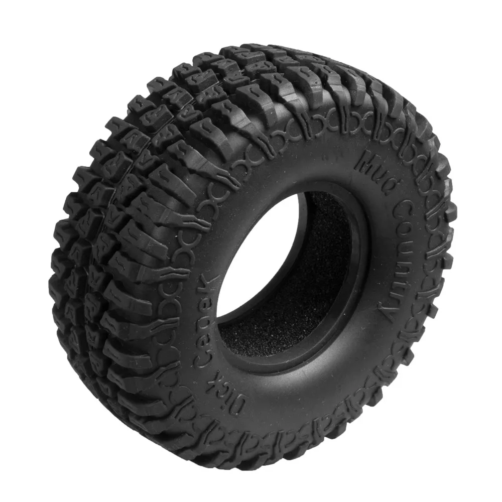 AXSPEED 1.9 Inch Rubber Tyres 100mm Wheel Tires for 1/10 RC Rock Crawler Car Axial SCX10 Accessories