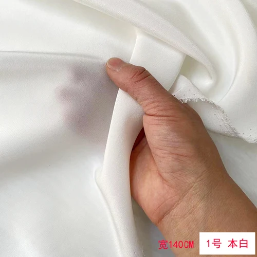 100% Silk Crepe De Chine Silk Fabric Dress Shirt Pajamas Wide Leg Pants Solid Color Clothing 140cm Wide 16mm Vacation