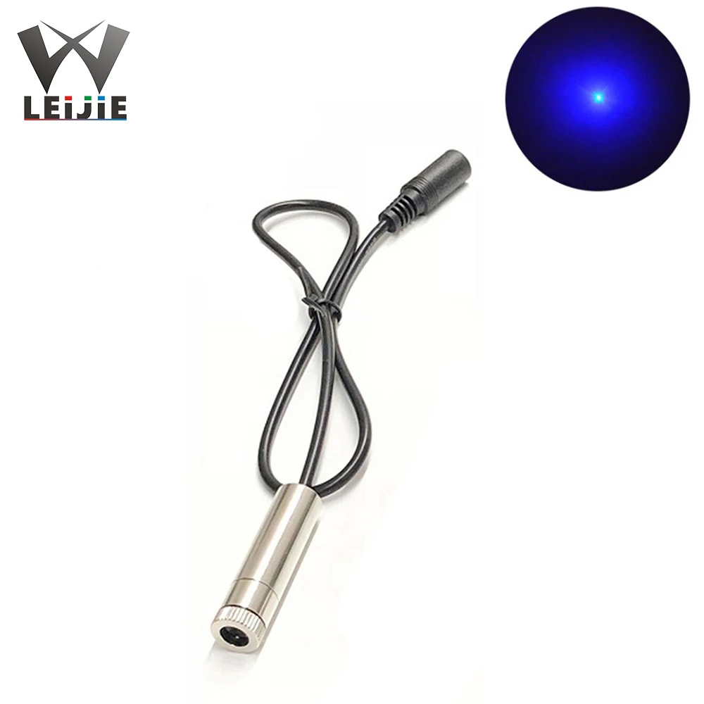 

1pcs Focusable Adjustable DC 5V 450nm 100mW 12*45mm Pure Blue DOT 5V Laser Module 12mm LED Light LD Module