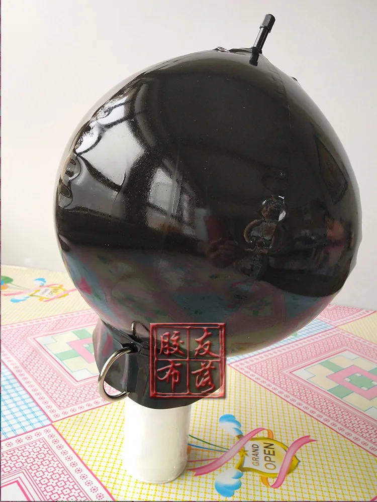 맞춤형 라텍스 팽창식 마스크, D 링 잠금 지퍼