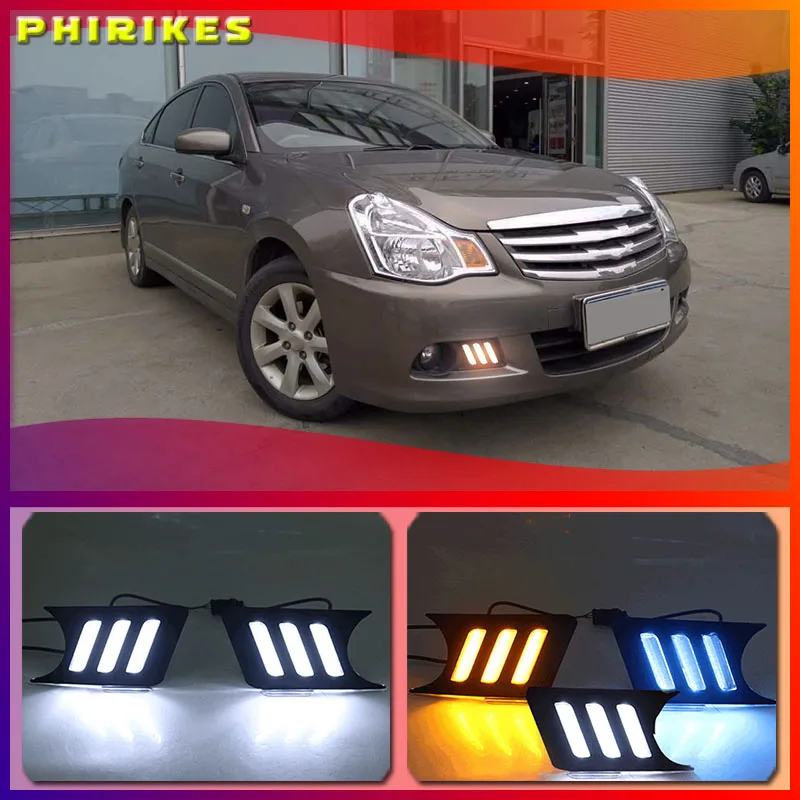 

1 set LED DRL Daytime Running Light Daylight Waterproof Signal lamp For Nissan Sylphy sentra 2009-2018