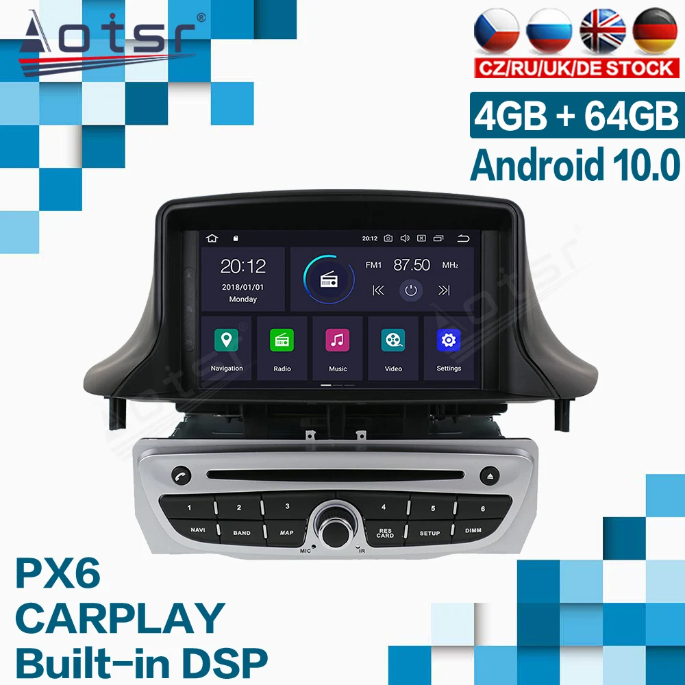 

Car Multimedia Player For Renault Megane 3 Renault Fluence 2009 + Android Radio GPS Navigation Audio Screen Carplay Autoradio