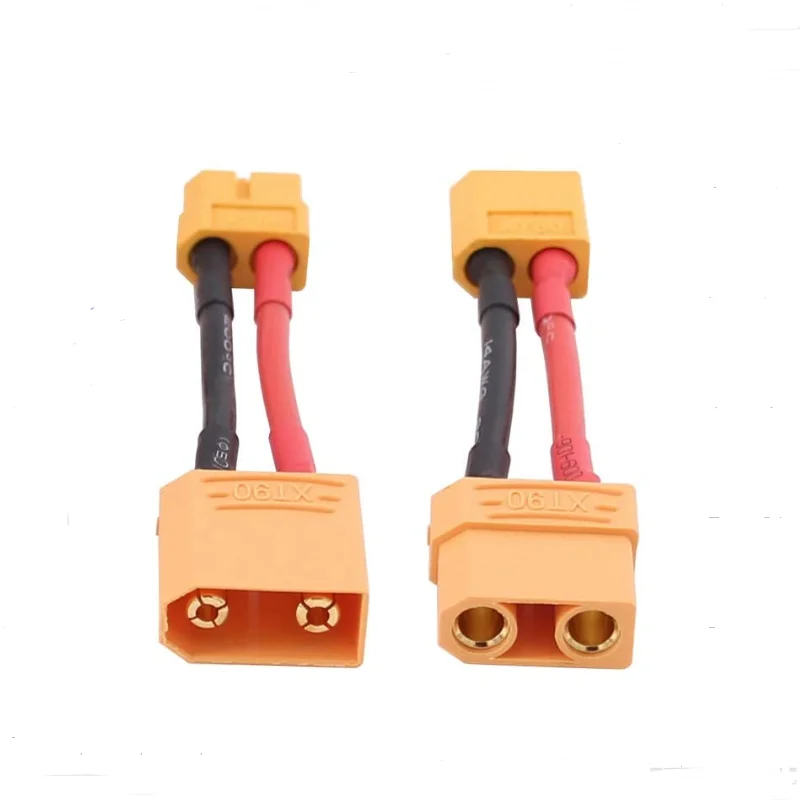 2pcs maschio femmina XT90 a Deans T Plug EC3 XT60 adattatore connettore MPX con cavo in Silicone 12awg 4cm per batteria RC ESC