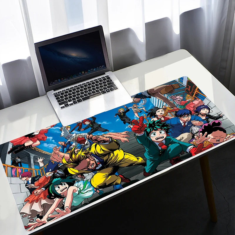 Mein Hero Wissenschaft Große XL Mauspad Anime Gamer Gaming Maus Pad Computer Zubehör Große Tastatur Laptop Padmouse Geschwindigkeit Schreibtisch Matte