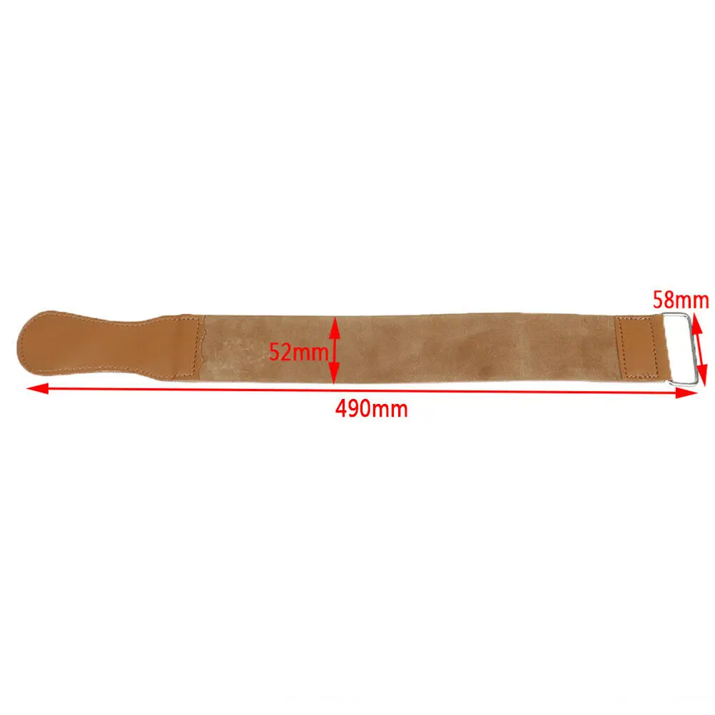 Genuine Leather Strop Strap Barber Straight Razor Folding Knife Knives Sharpening Shave Sharpener Sharpening Belt