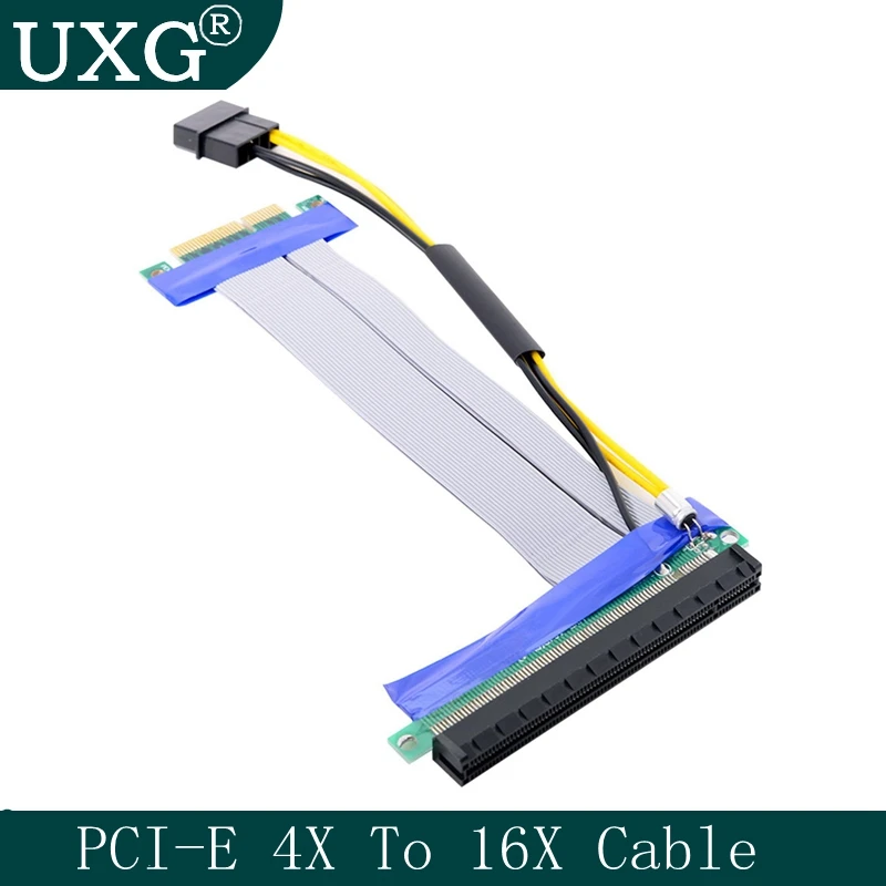 4X TO 16X Flexible Extension PCI Express 1 to 16 X Adapter PCI-E Riser Card Extender Cable high quality for Bitcoin Miner