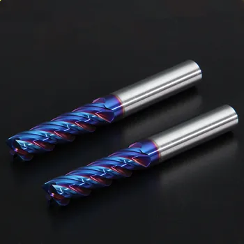 כרסום קצה מקצועי מקרביד 4 שיניים לחיתוך מתכת