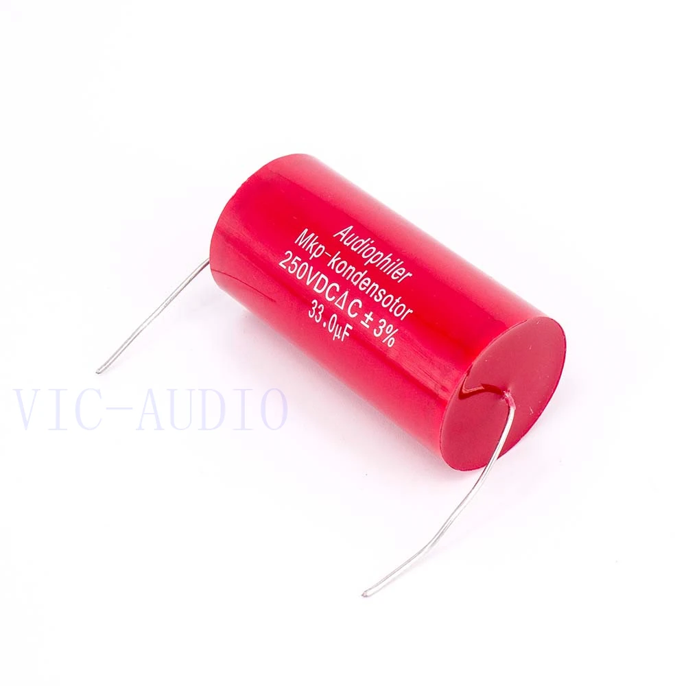 Audiophiler Mkp Capacitor 33uf 250V DC 3% HIFI Fever Electrodeless Capacitor Audio Capacito Coupling Frequency Dividing 33uf