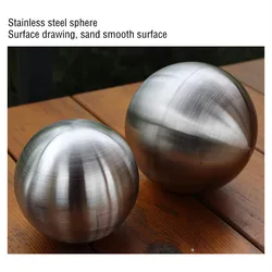 Dumb Light Ball for Decoration, Stainless Steel Wire Drawing, Hollow Ball, Decorative Furnishing articles, 50mm-300mm