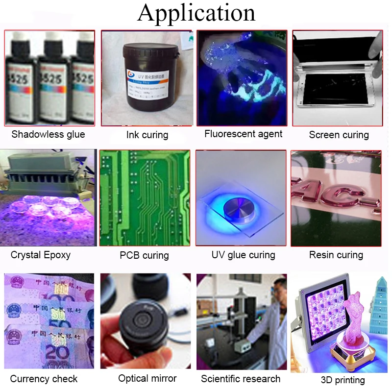 UV Curing Ultraviolet Lamp 365nm 405nm 395nm For Circuit Board Repair Shadowless Glue Green Oil Photosensitive Resin 3D Printing