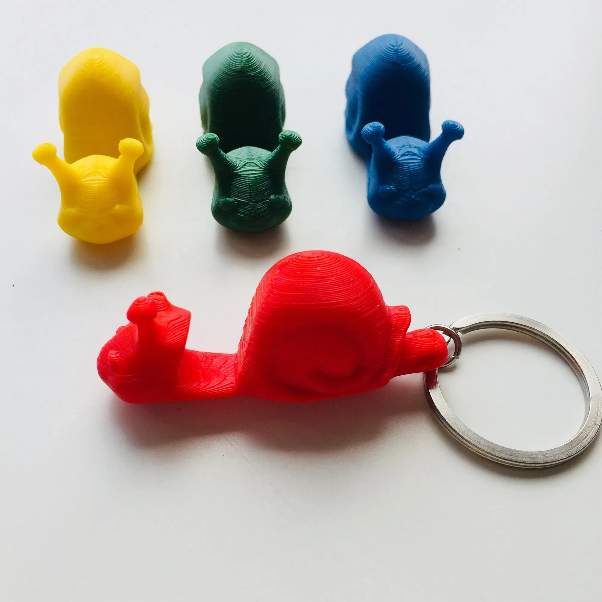 Snail Keychain and Cute Desktop Smartphone Stand Cell Phone Holder 3D Printed Toy for All