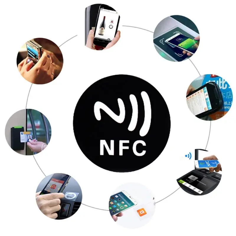 6 шт., универсальные металлические наклейки NFC Ntag213