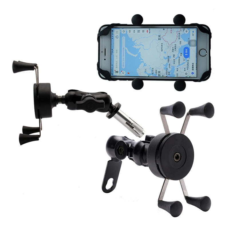 

For KAWASAKI NINJA 650/1000 Z1000SX ER-6F Concours 14 ZX-6R Phone Holder Motorcycle GPS Navigation Bracket USB Charger