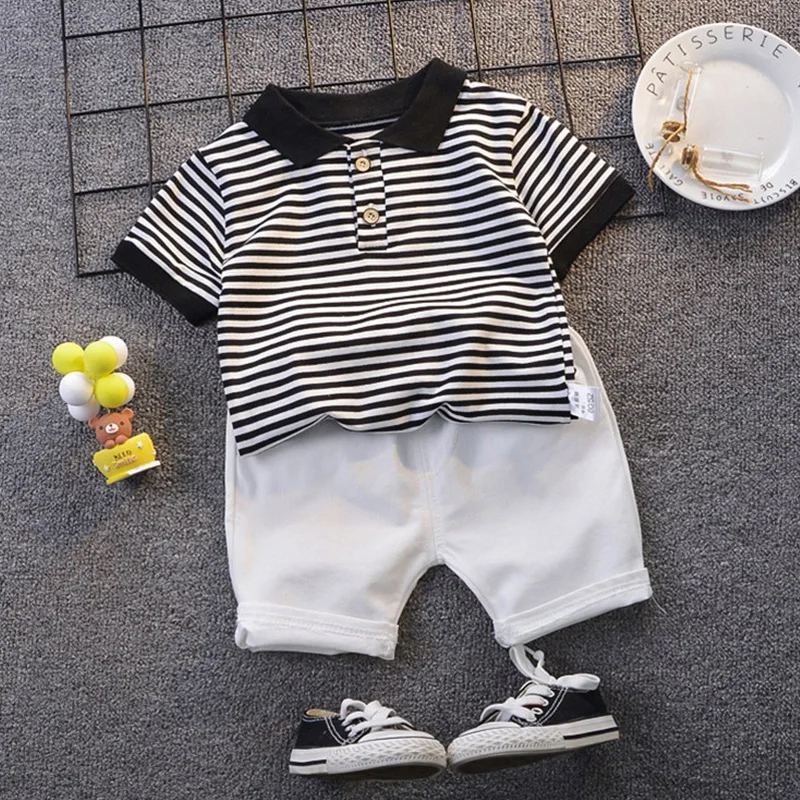 

Boy Clothes For Baby Boys Clothes Set 2020 Summer Baby Boys Clothes Suit Gentleman Style T-shirt+Pants Costume Outfits Suit 1-5Y