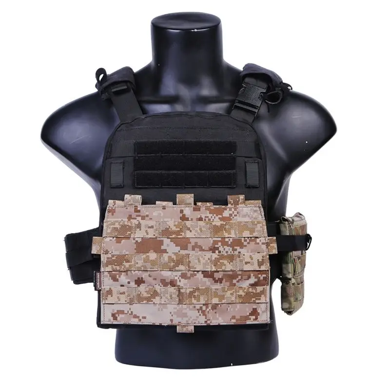 Emersongear Tactical Front MOLLE Panel For CP Detachable Modular Pouch Plate Bag For AVS JPC Vest Plate Carrier Airsoft Hunting