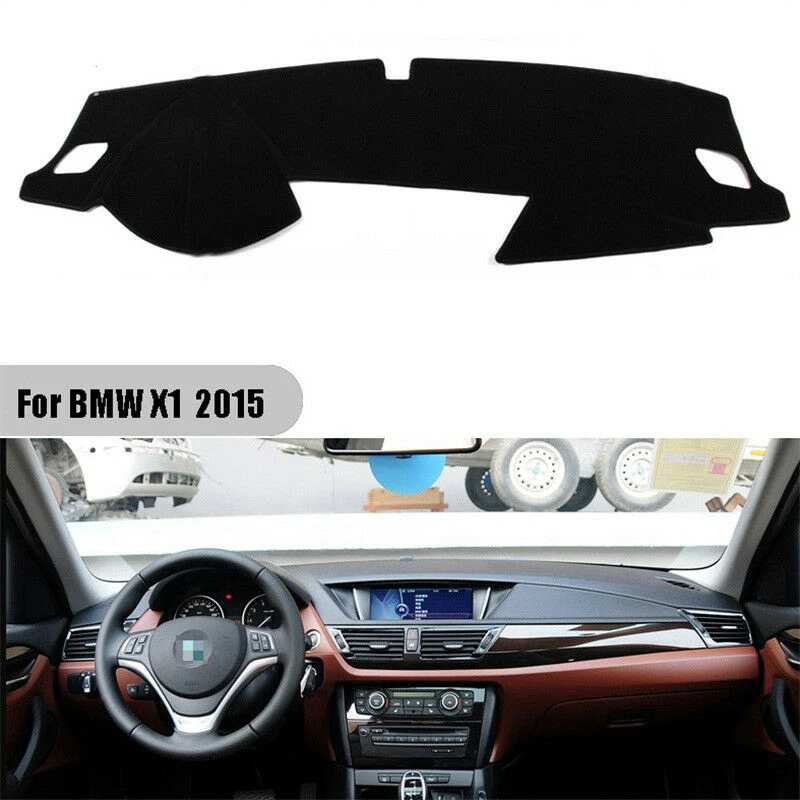 

For BMW X1 2011-2015 Non Slip Black Front Dashboard Cover Carpet Car Dash Board Heat Proof Mat Sun Shield Pad Shade Strip Trim