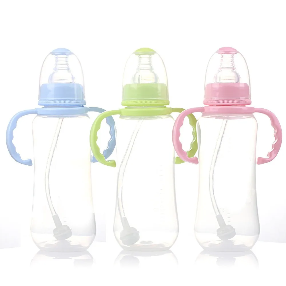 

280mL Newborn Children Infant Baby Boy Girl Standard Mouth PP Feeding Bottle Drinking Water Breast-like Feeling