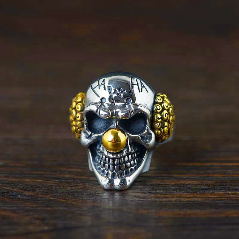 BEIER the Jack face design ring stainless steel funny clowns man punk jewelry as gift for friend Dropshipping BR8-642