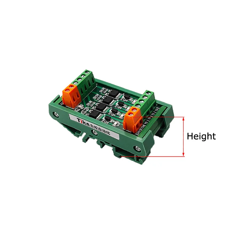 PLC Amplifier Board 4/8//12/16 Channel NPN/PNP Transistor Signal Output SCR Module Din Rail 35mm 5A/24VDC