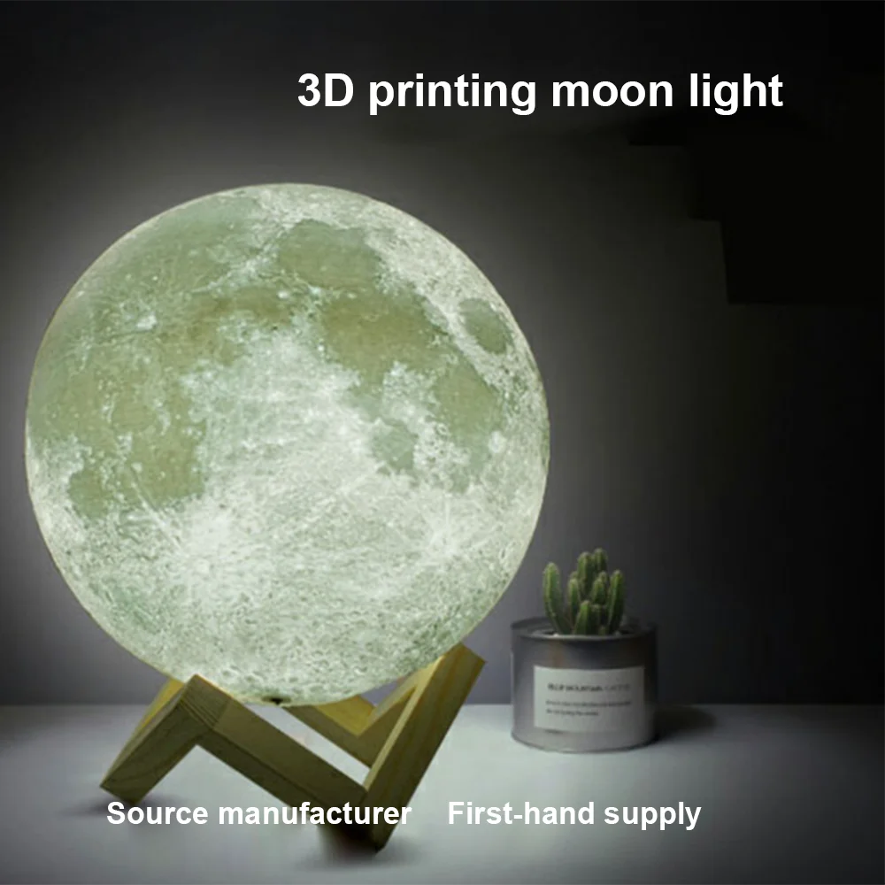 

Explosive 3D Printing Moon Light 3d Moon Light Creative Table Lamp LED Night Light Birthday Gift