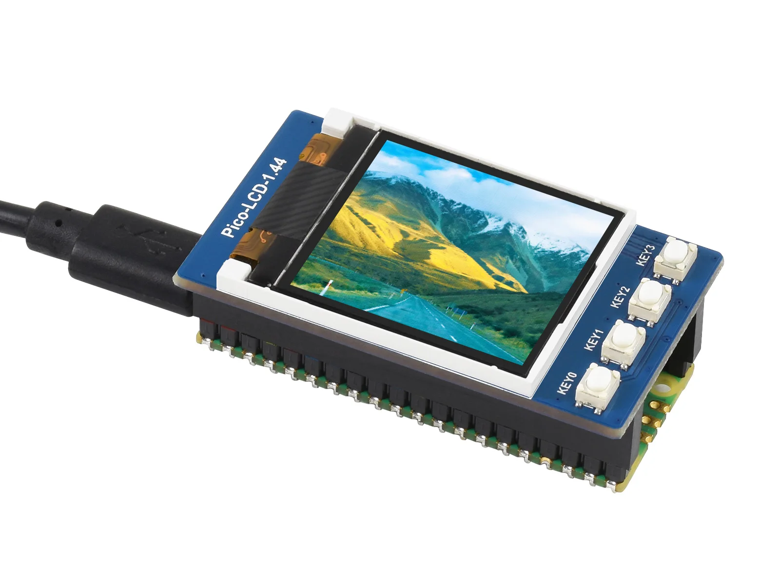 Waveshare 1,44 inch LCD Display Modul Für Raspberry Pi Pico,Embedded ST7735S Fahrer, 65K RGB Farben, 128 × 128 pixel, Spi-schnittstelle