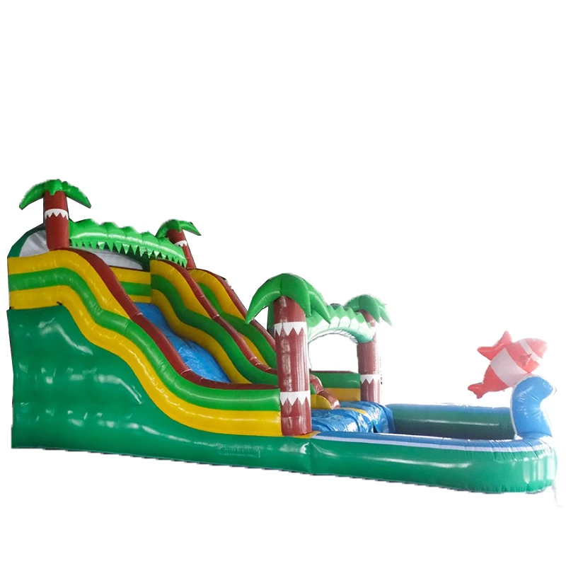 Popular Design Inflatable Water Slide With Pool Giant Inflatable Slide For Children And Adults Playing In Amusement Park