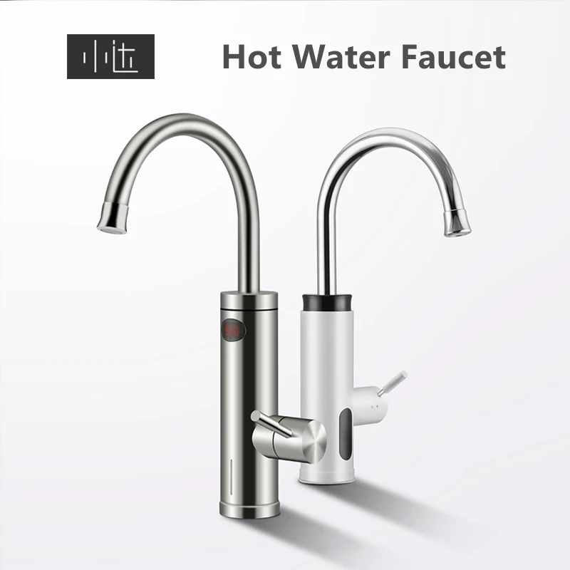 New Xiaoda Tankless Electric Instant Hot Water Heater Faucet Stainless Steel Instant Heating Tube Hydropower Safe Separation