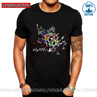 Geometric Magic Cube T shirt men Funny Creative Mathematic Cube T-shirt Cotton Tops Tee Big Bang Theory Geek Math Cube tee shirt