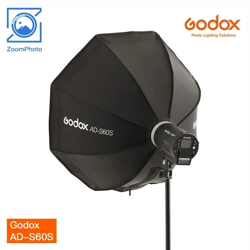 

Godox AD-S60S 60CM/23.6" Silver Softbox w/ Honeycomb Grid Godox Mount For AD300Pro AD400Pro Flash