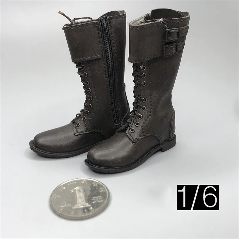 1/6 Soldier 3ATOYS Boots Black Brown Color Model fit 12