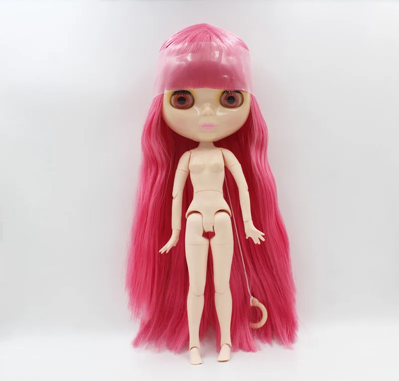 

Free Shipping big discount RBL-825J DIY Nude Blyth doll birthday gift for girl 4color big eye doll with beautiful Hair cute toy