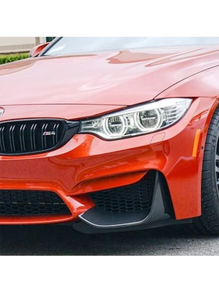 Droge Koolstofvezel Voorbumper Side Splitter Schort Voor Bmw F80 M3 F82 F83 M4 Coupe 2014-2020 - afbeelding 2