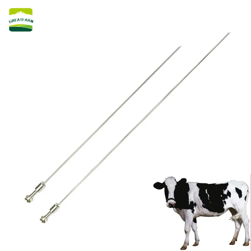 70CM  Cattle Farm Artificial Insemination Stainless Steel COW Insemination Gun  Farm Animal Breeding Equipment Livestock AI GUN